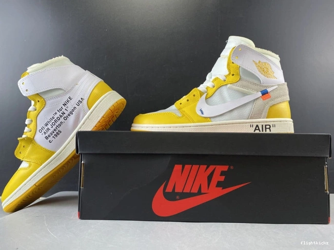 1 Jordan AQ0818-149 Powder Yellow-Cone x White Off-White NRG Dark Air 0920
